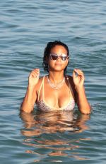CHRISTINA MILIAN in Bikini at a Pool in Miami 10/04/2015
