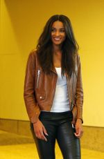 CIARA Leaves MTV Studios in New York 10/14/2015