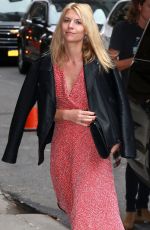 CLAIRE DANES Arrives at Late Show with Stephen Colbert in New York 10/01/2015