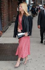 CLAIRE DANES Arrives at Late Show with Stephen Colbert in New York 10/01/2015