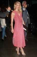CLAIRE DANES Arrives at Late Show with Stephen Colbert in New York 10/01/2015