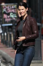 COBIE SMULDERS on the Set of Jack Reacher: Never Go Back in New Orleans 10/28/2015