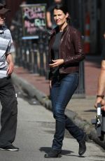 COBIE SMULDERS on the Set of Jack Reacher: Never Go Back in New Orleans 10/28/2015