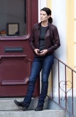 COBIE SMULDERS on the Set of Jack Reacher: Never Go Back in New Orleans 10/28/2015