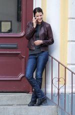 COBIE SMULDERS on the Set of Jack Reacher: Never Go Back in New Orleans 10/28/2015