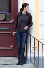 COBIE SMULDERS on the Set of Jack Reacher: Never Go Back in New Orleans 10/28/2015