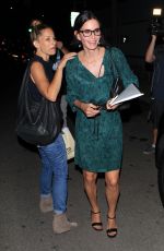 COURTNEY COX Leaves Palms Restaurant in West Hollywood 10/13/2015