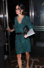 COURTNEY COX Leaves Palms Restaurant in West Hollywood 10/13/2015