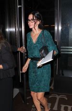 COURTNEY COX Leaves Palms Restaurant in West Hollywood 10/13/2015