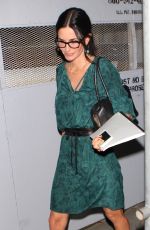 COURTNEY COX Leaves Palms Restaurant in West Hollywood 10/13/2015