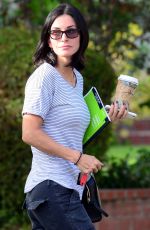 COURTNEY COX Out and About in Los Angeles 10/12/2015