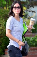 COURTNEY COX Out and About in Los Angeles 10/12/2015