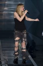 COURTNEY LOVE Performs at Philipp Plein Fashion Show in Milan 10/01/2015