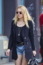 DAKOTA FANNING Out and About in New York 10/13/2015