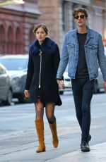 DAKOTA JOHNSON and Matthew Hitt Out and About in East Village 10/18/2015