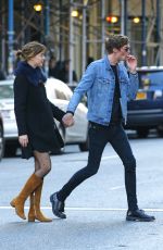 DAKOTA JOHNSON and Matthew Hitt Out and About in East Village 10/18/2015