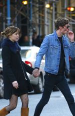 DAKOTA JOHNSON and Matthew Hitt Out and About in East Village 10/18/2015