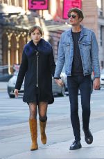 DAKOTA JOHNSON and Matthew Hitt Out and About in East Village 10/18/2015