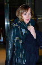 DAKOTA JOHNSON Arrives at JFK Airport in New York 10/18/2015