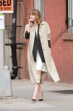 DAKOTA JOHNSON on the Set of a Photoshoot in New York 10/16/2015