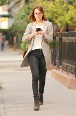 DAKOTA JOHNSON Out and About in New York 10/09/2015