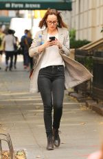 DAKOTA JOHNSON Out and About in New York 10/09/2015