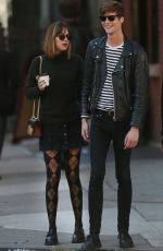 DAKOTA JOHNSON Out and About in New York 10/10/2015