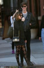 DAKOTA JOHNSON Out and About in New York 10/10/2015
