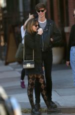 DAKOTA JOHNSON Out and About in New York 10/10/2015