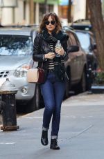 DAKOTA JOHNSON Out and About in New York 10/16/2015