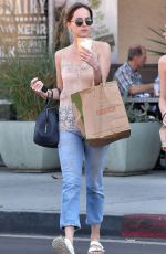 DAKOTA JOHNSON Shopping at Erewhon Natural Foods Market in Los Angeles 10/23/2015