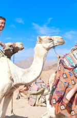 DANIELLA WESTBROOK in Bikini Riding a Camel in Egypt