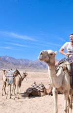 DANIELLA WESTBROOK in Bikini Riding a Camel in Egypt