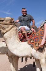 DANIELLA WESTBROOK in Bikini Riding a Camel in Egypt