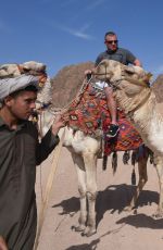 DANIELLA WESTBROOK in Bikini Riding a Camel in Egypt