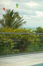 DAPHNE JOY in Swimsuit at a Beach and Pool in Miami 10/18/2015