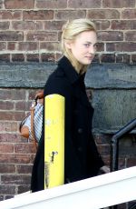 DEBORAH ANN WOLL Arrives on the Set of Daredevil in New York 10/21/2015
