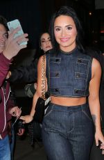 DEMI LOVATNO Night Out in New York 10/16/2015