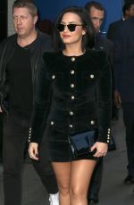 DEMI LOVATO Arrives at Good Morning America in New York 10/29/2015