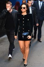 DEMI LOVATO Arrives at Good Morning America in New York 10/29/2015