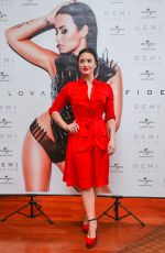 DEMI LOVATO at a Promotional Press Conference in Sao Paulo 10/21/2015