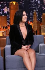 DEMI LOVATO at The Tonight Show in New York 10/30/2015