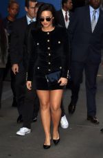 DEMI LOVATO Leaves GMA Studio in New York 10/29/2015