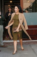 DEMI LOVATO Leaves Her Hotel in New York 10/15/2015