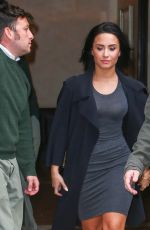 DEMI LOVATO Leaves Her Hotel in New York 10/17/2015