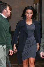 DEMI LOVATO Leaves Her Hotel in New York 10/17/2015