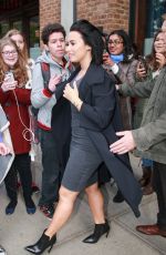 DEMI LOVATO Leaves Her Hotel in New York 10/17/2015