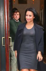DEMI LOVATO Leaves Her Hotel in New York 10/17/2015
