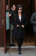 DEMI LOVATO Leaves Her Hotel in New York 10/30/2015