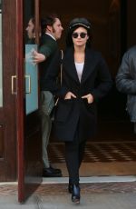 DEMI LOVATO Leaves Her Hotel in New York 10/30/2015